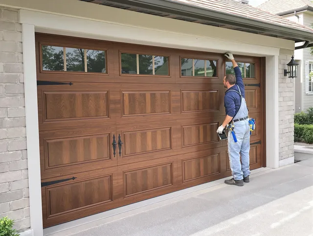 Custom garage door showcase by Clearwater Garage Door Repair in Clearwater