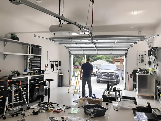 Garage door opener installation by Clearwater Garage Door Repair in Clearwater